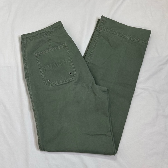 Lauren Ralph Lauren Women's Vintage Green Military Ankle Cargo Pants Size 4 - Picture 6 of 9